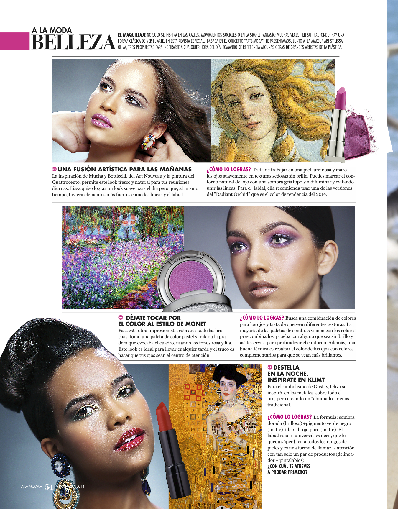 2014 Revista A la Moda (primavera) – Desde mi escritorio